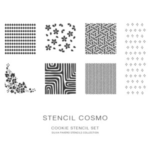 Silvia Favero Cosmo Cookie Stencil Kit