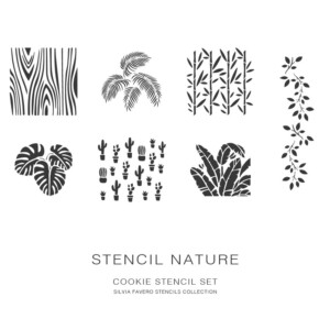 Silvia Favero Nature Cookie Stencil Kit