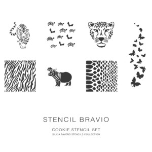 Silvia Favero Bravio Cookie Stencil Kit