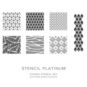 Silvia Favero Platinum Cookie Stencil Kit