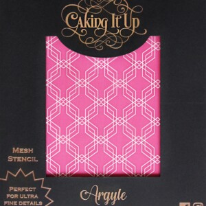 Argyle Mesh Caking It Up Argyle Mesh Stencil