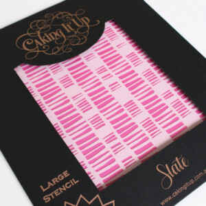Caking It Up Slate Acrylic Stencil